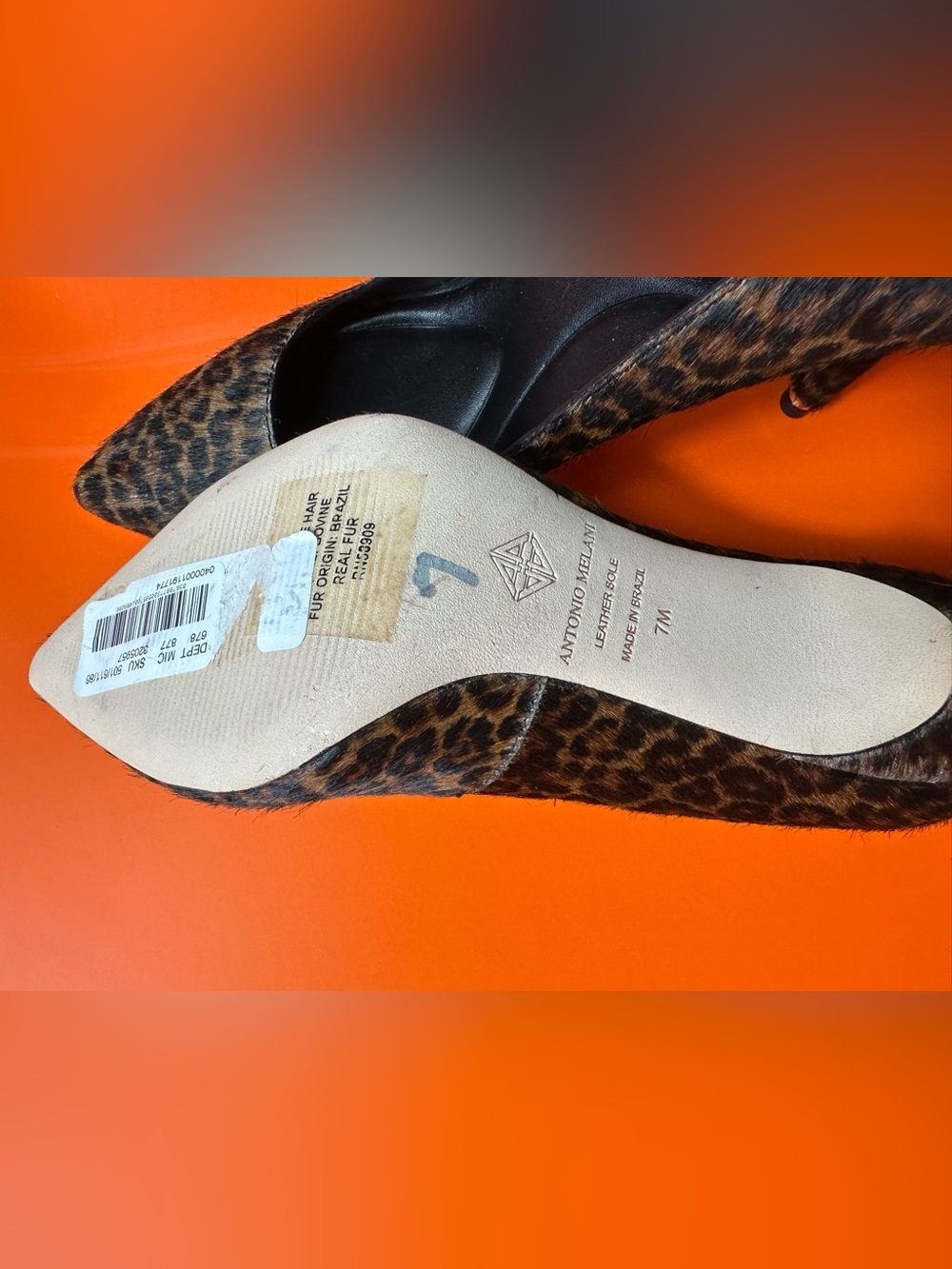 Leopard Print Pointed-Toe High Heels - Picture 15 of 16